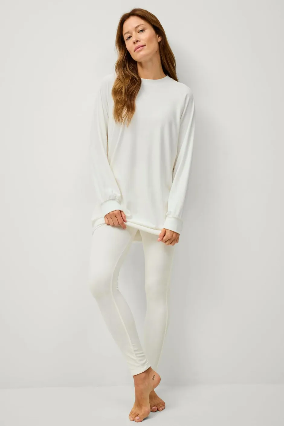 Ellos Collection Tunika i velour^Dame Loungewear & Homewear|Tunikaer