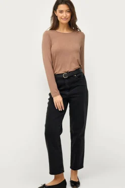 Collection Tunika i viskosestrik Dame Basistøj|Tunikaer