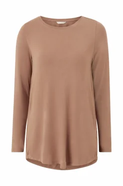 Collection Tunika i viskosestrik Dame Basistøj|Tunikaer