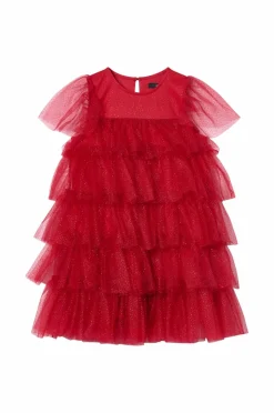 New Collection Tylkjole med flæser Børn Festtøj|Kjoler