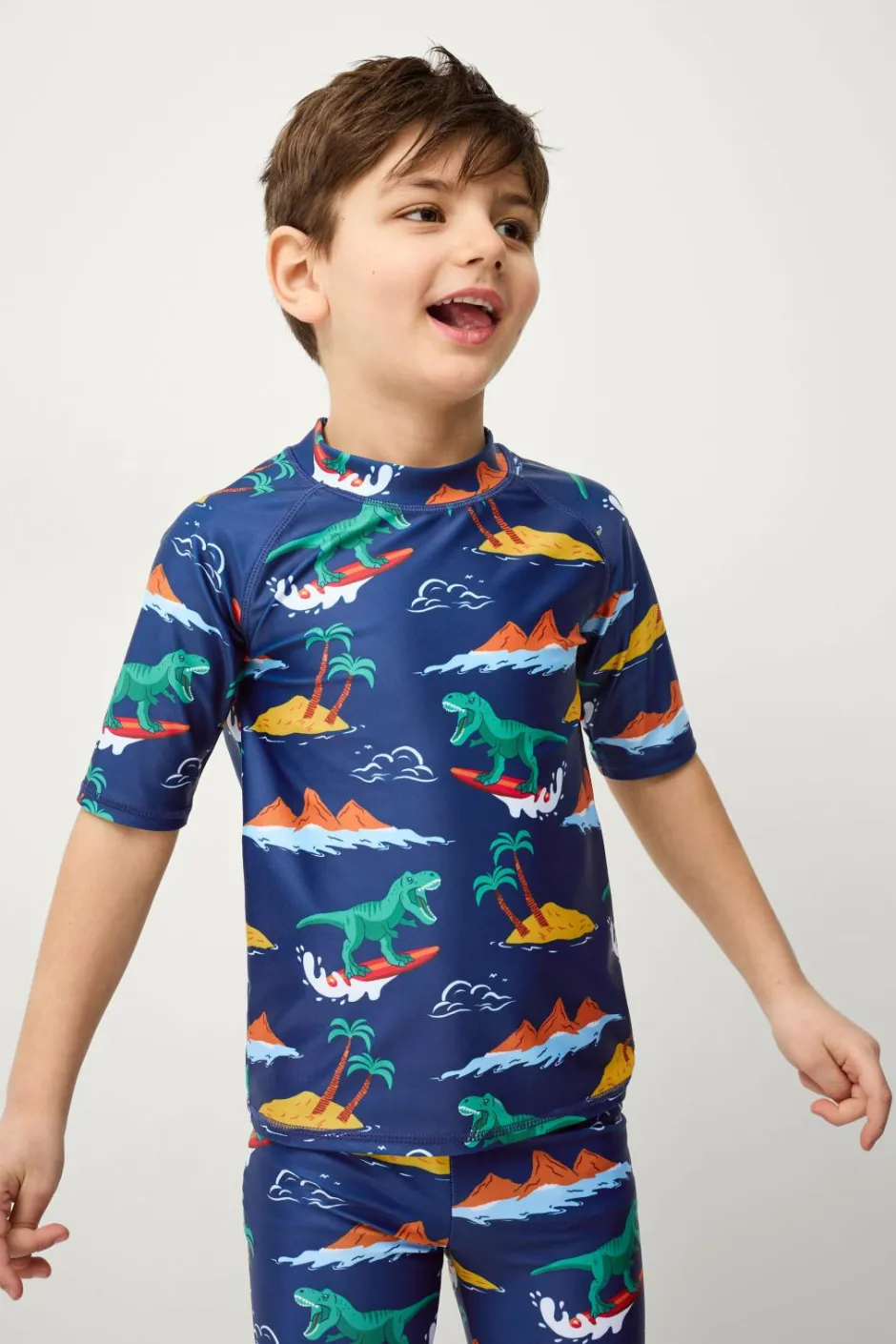 Ellos Collection UV-sæt med top og shorts^Børn Badetøj