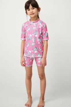 Ellos Collection UV-sæt med top og shorts^Børn Badetøj