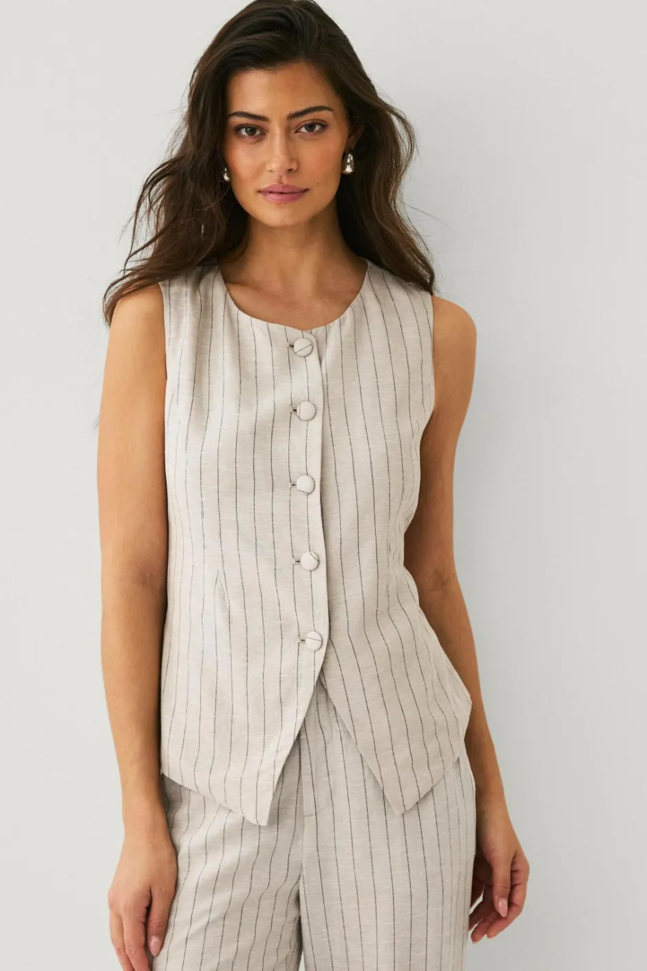 Ellos Collection Vest i hørmix^Dame Blazere & Veste