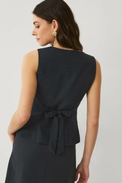 Hot Collection Vest i hørmix Dame Blazere & Veste