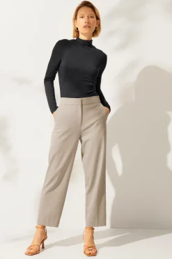 Outlet Collection Viskosestrik med rullekrave Dame Toppe & Tank-Toppe