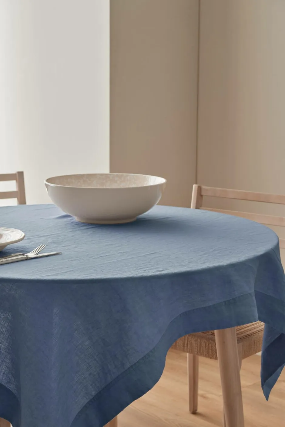 Outlet Home Dug Malva i 100% hør 140x140 cm Borddækning & Servering|Bordtekstiler