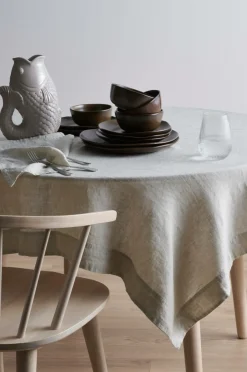 Hot Home Dug Malva i 100% hør 140x140 cm Borddækning & Servering|Bordtekstiler