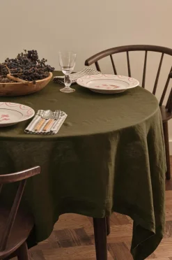 Ellos Home Dug Malva i 100% hør 140x140 cm^ Borddækning & Servering|Bordtekstiler