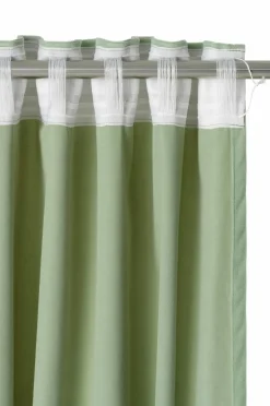 Clearance Home Gardinlængde med multibånd Nora i velour, 2-pak Persienner|Velourgardiner