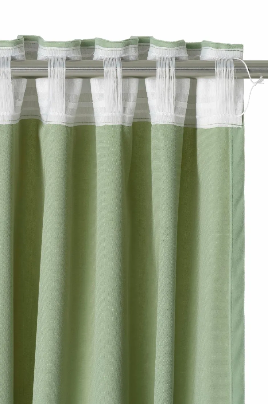 Clearance Home Gardinlængde med multibånd Nora i velour, 2-pak Persienner|Velourgardiner