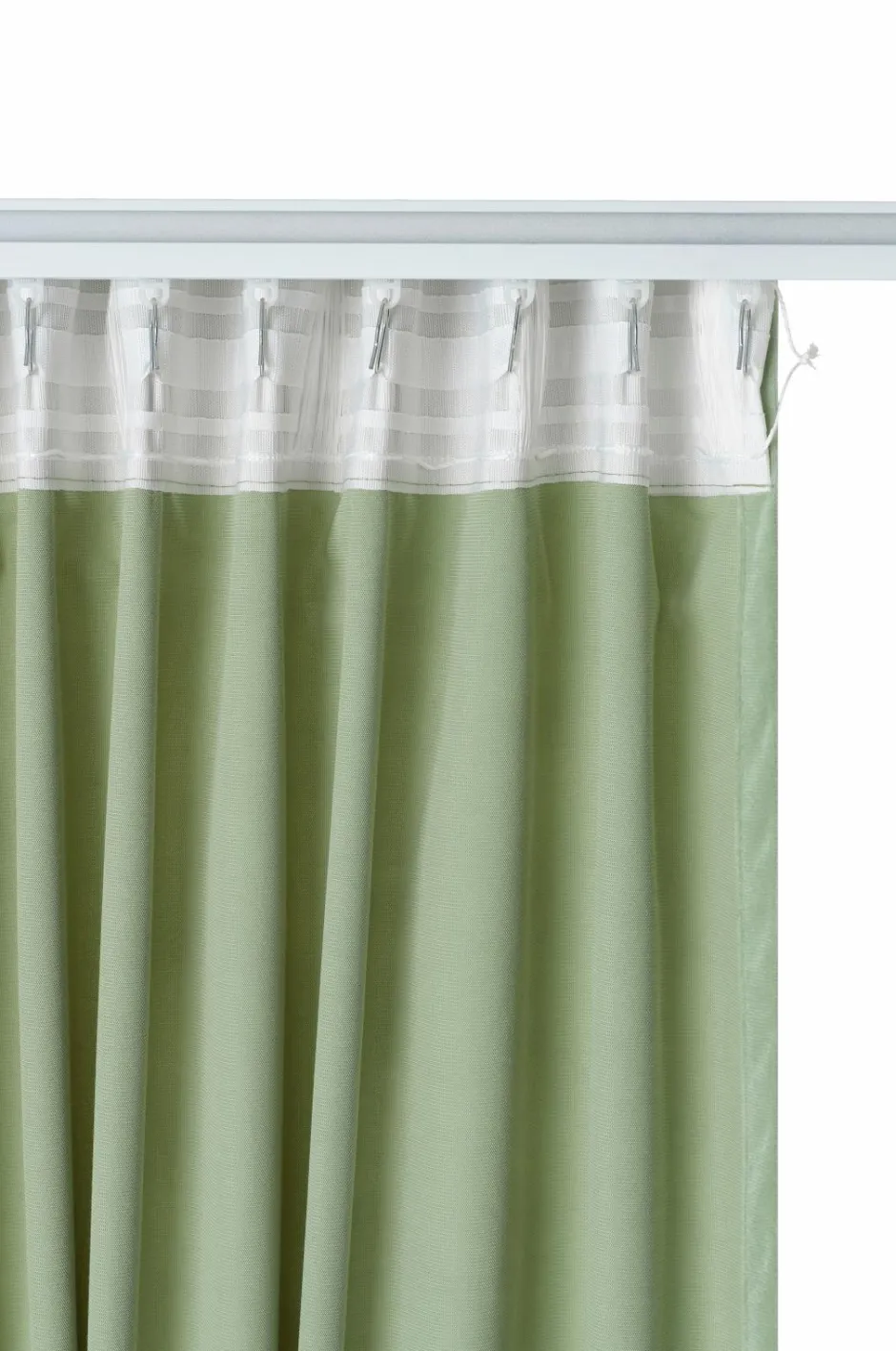 Clearance Home Gardinlængde med multibånd Nora i velour, 2-pak Persienner|Velourgardiner