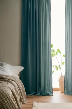 Ellos Home Gardinlængde med multibånd Nora i velour, 2-pak^ Velourgardiner|Gardinlængder Med Rynkebånd