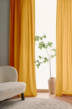 Home Gardinlængde med multibånd Nora i velour, 2-pak Velourgardiner