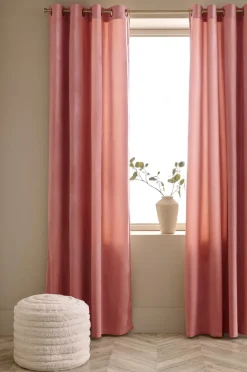 Ellos Home Gardinlængde med sejlringe Nora i velour, 2-pak^ Julegardiner|Gardiner Med Sejlring