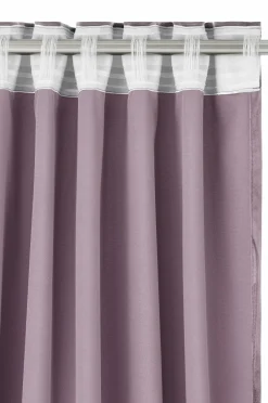Clearance Home Gardinlængde med multibånd Nora i velour, 2-pak Velourgardiner|Gardinlængder Med Rynkebånd