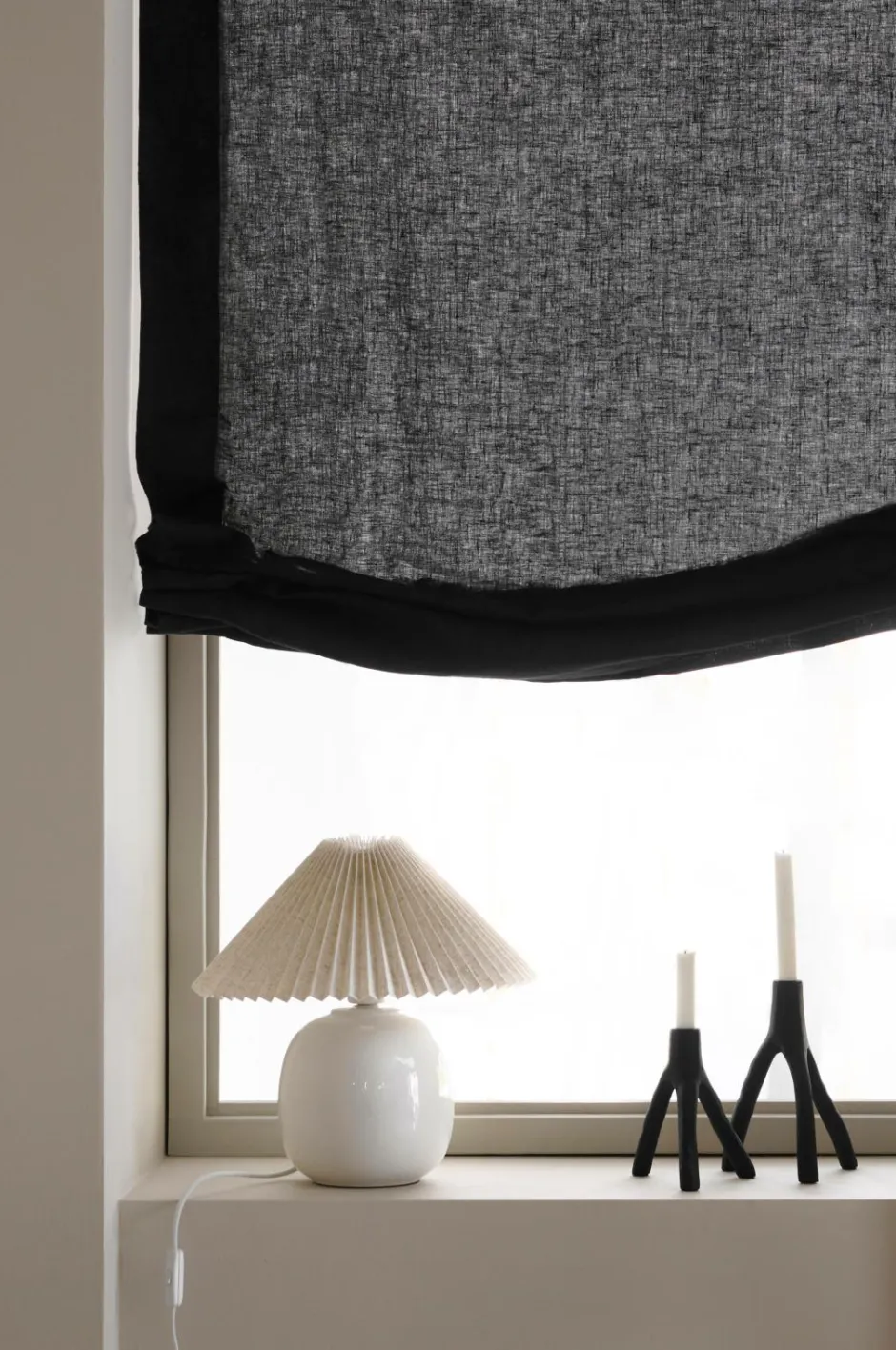 Ellos Home Liftgardin Pembroke i 100% hør^ Julegardiner|Foldegardiner