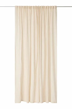 Ellos Home Multibåndsgardin Elly Thin Stripe Wide Pleatingtape i genanvendt halvlinned ekstra bred 1-pak^ Gardinlængder Med Rynkebånd