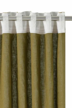 Discount Home Multibåndsgardin Elly Wide i genanvendt halvlinned ekstra bred 1-pak Gardinlængder Med Rynkebånd