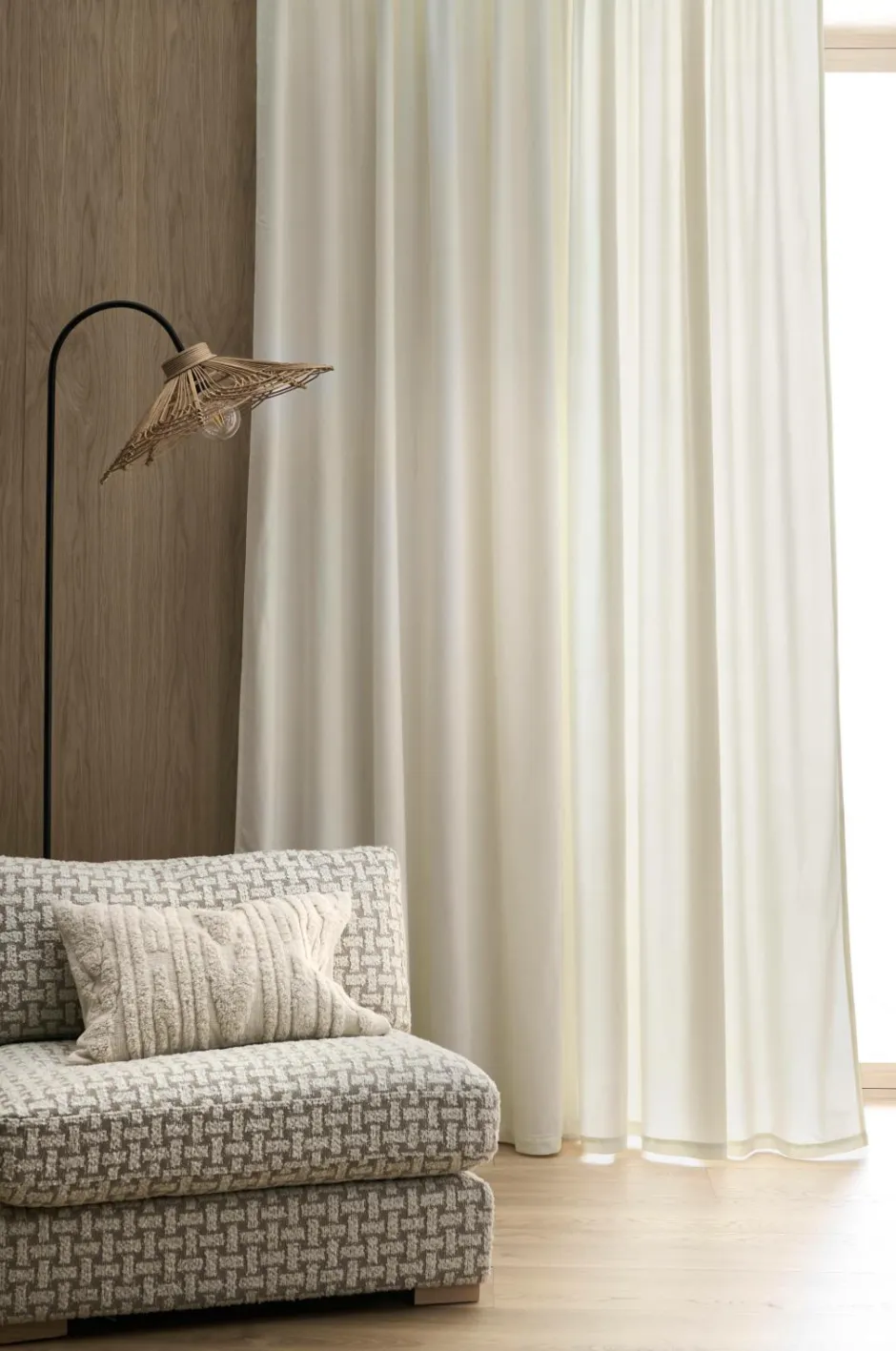 Outlet Home Multibåndslængd Nora dobbelt bredde, 1 stk. Persienner|Velourgardiner