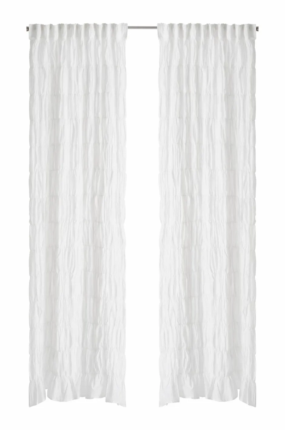 Clearance Home Multibåndsgardin Evita Pleatingtape Curtains 2-pak Gardinlængder Med Rynkebånd|Mørklægningsgardiner
