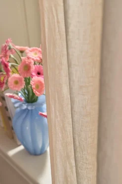 Clearance Home Multibåndsgardin Elly Wide i genanvendt halvlinned ekstra bred 1-pak Gardinlængder Med Rynkebånd