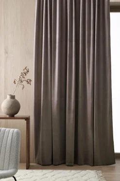 Online Home Multibåndslængd Nora dobbelt bredde, 1 stk. Velourgardiner