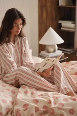 Sale Home Natbukser Valerie Thin Stripe Homewear