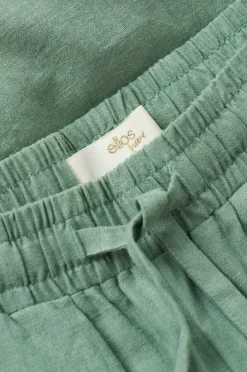 Ellos Home Natbukser Pyjama Pant Elly i genanvendt halvlinned^ Homewear