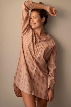 Outlet Home Natskjorte Juliette Stripe Homewear