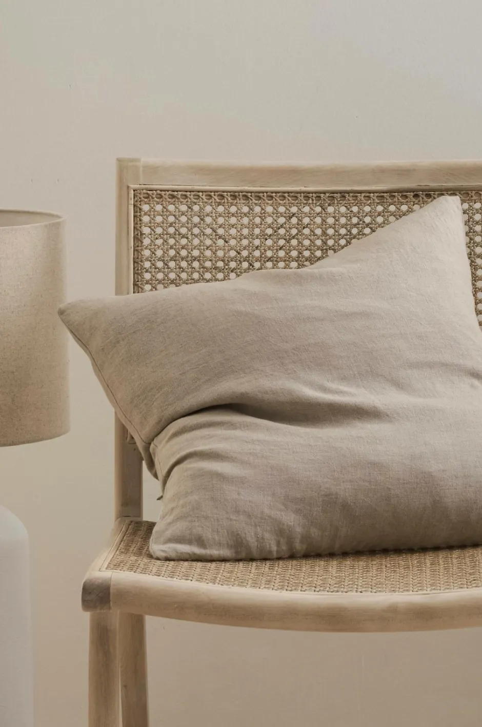 Clearance Home Pudebetræk Candice Zip i vasket hør 50x50 cm Pyntepuder & Betræk