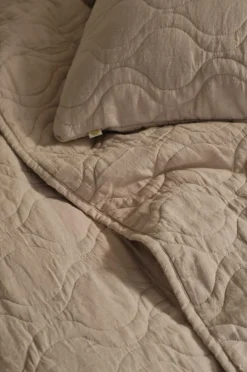 Discount Home Pudebetræk Elly Quilted i genanvendt halvlinned Pyntepuder & Betræk