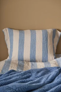 Ellos Home Pudebetræk Candice Block Stripe i vasket hør^ Pudebetræk