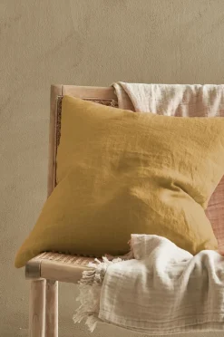 Discount Home Pudebetræk Candice Zip i vasket hør 50x50 cm Pyntepuder & Betræk