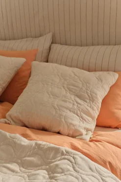 Ellos Home Pudebetræk Elly Quilted i genanvendt halvlinned^ Pyntepuder & Betræk