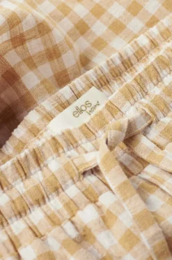 Ellos Home Pyjamasshorts Elly Check i genanvendt halvlinned^ Homewear