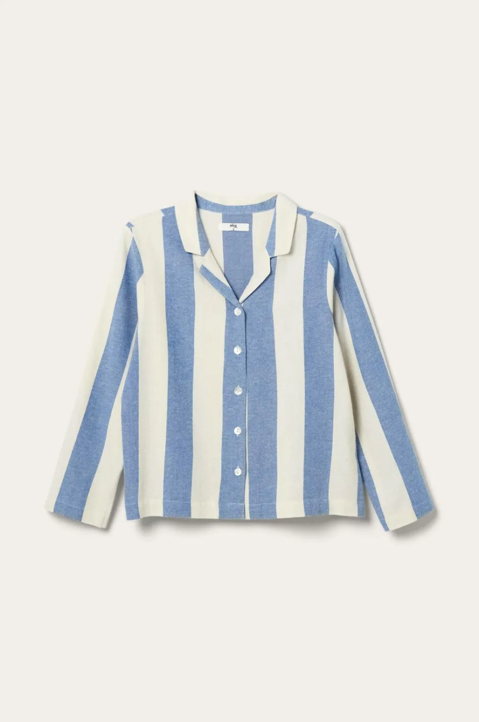 Online Home Pyjamasskjorte Valerie Block Stripe Long Sleeve Homewear