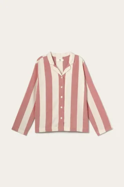 Home Pyjamasskjorte Valerie Block Stripe Long Sleeve Homewear