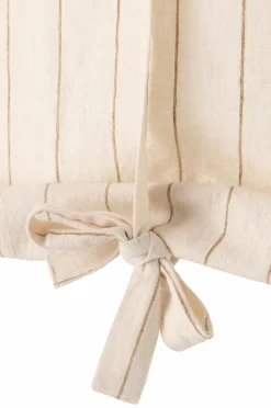 Hot Home Roll up-gardin Elly Thin Stripe Rollup i genanvendt halvlinned Gardinkapper
