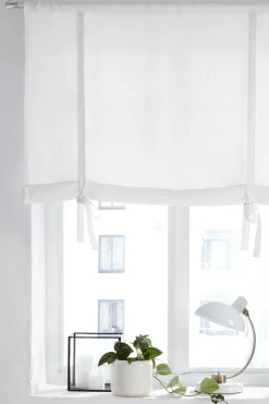 Outlet Home Roll up-gardin af vasket hør Candice Foldegardiner|Hørgardiner