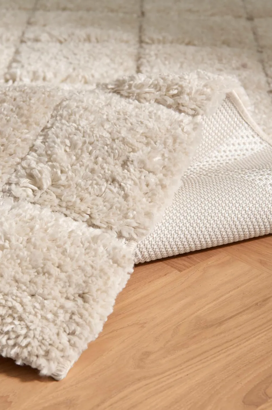 Ellos Home Ryatæppe Alba Check Shaggycarpet^ Luv- & Ryatæpper