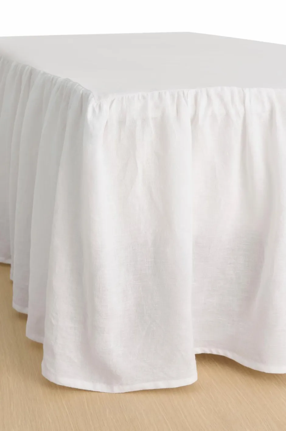 Ellos Home Sengekappe Candice i vasket linned 52 cm^ Sengekapper