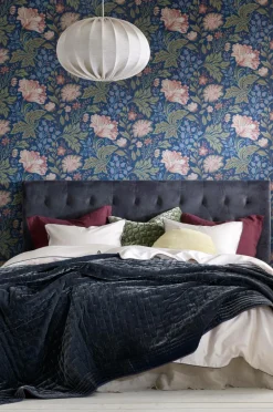 Ellos Home Sengekappe Candice i vasket hør 45 cm^ Sengekapper
