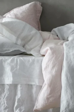 Online Home Sengekappe Candice i vasket hør 45 cm Sengekapper