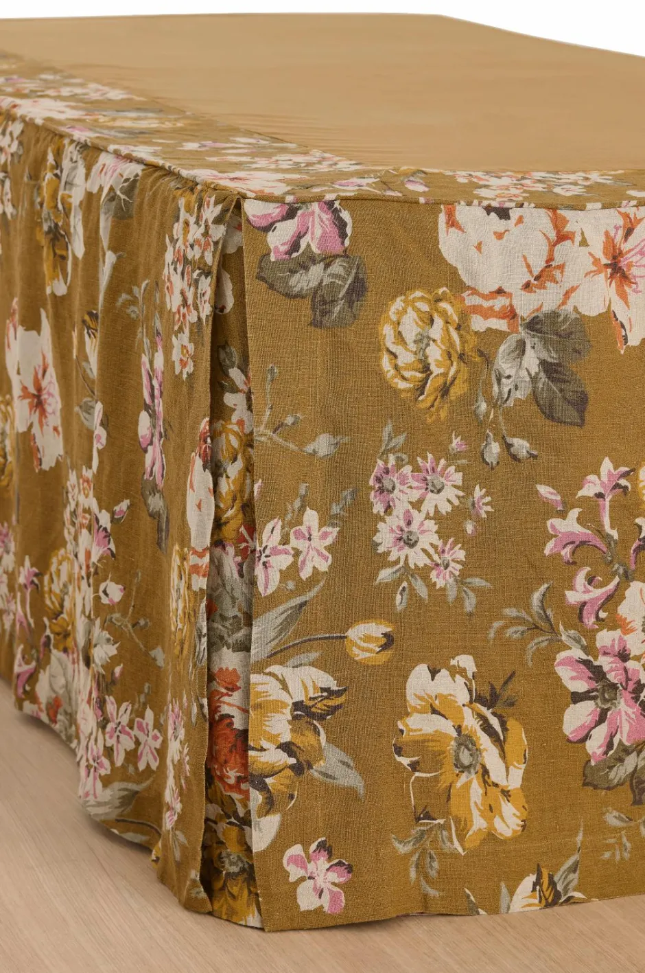 Outlet Home Sengekappe Candice Rose i vasket linned 60 cm Sengekapper