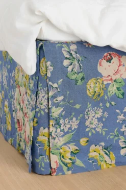 Ellos Home Sengekappe Candice Rose i vasket linned 52 cm^ Sengekapper