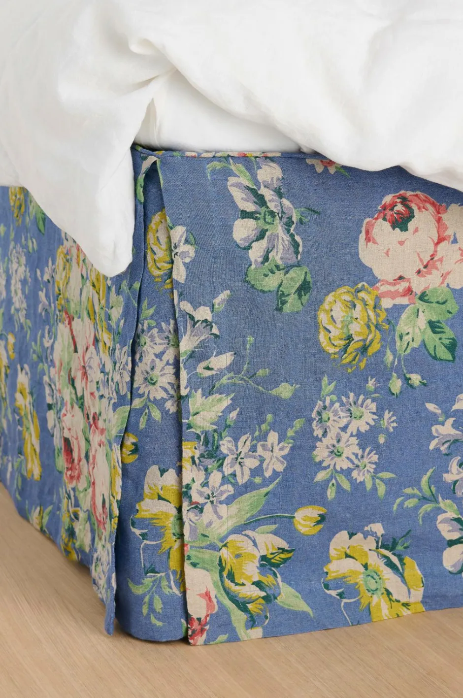 Ellos Home Sengekappe Candice Rose i vasket linned 52 cm^ Sengekapper