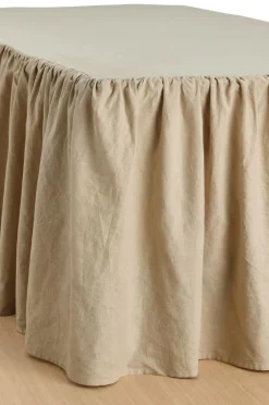 Outlet Home Sengekappe Elly Frilled i genanvendt halvlinned Sengekapper