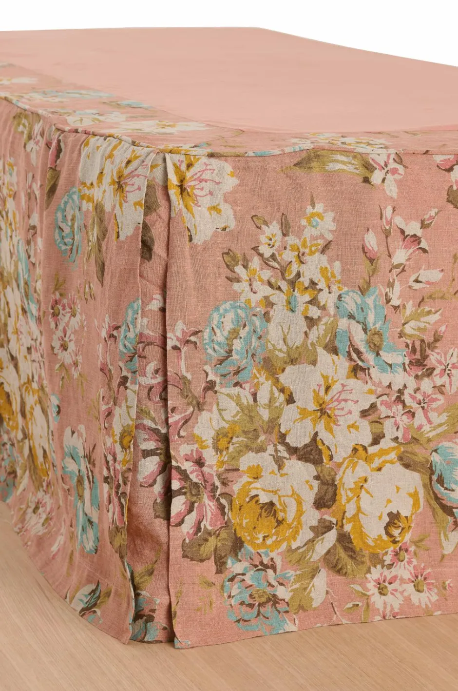 Ellos Home Sengekappe Candice Rose i vasket linned 52 cm^ Sengekapper