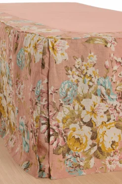 Ellos Home Sengekappe Candice Rose i vasket linned 60 cm^ Sengekapper