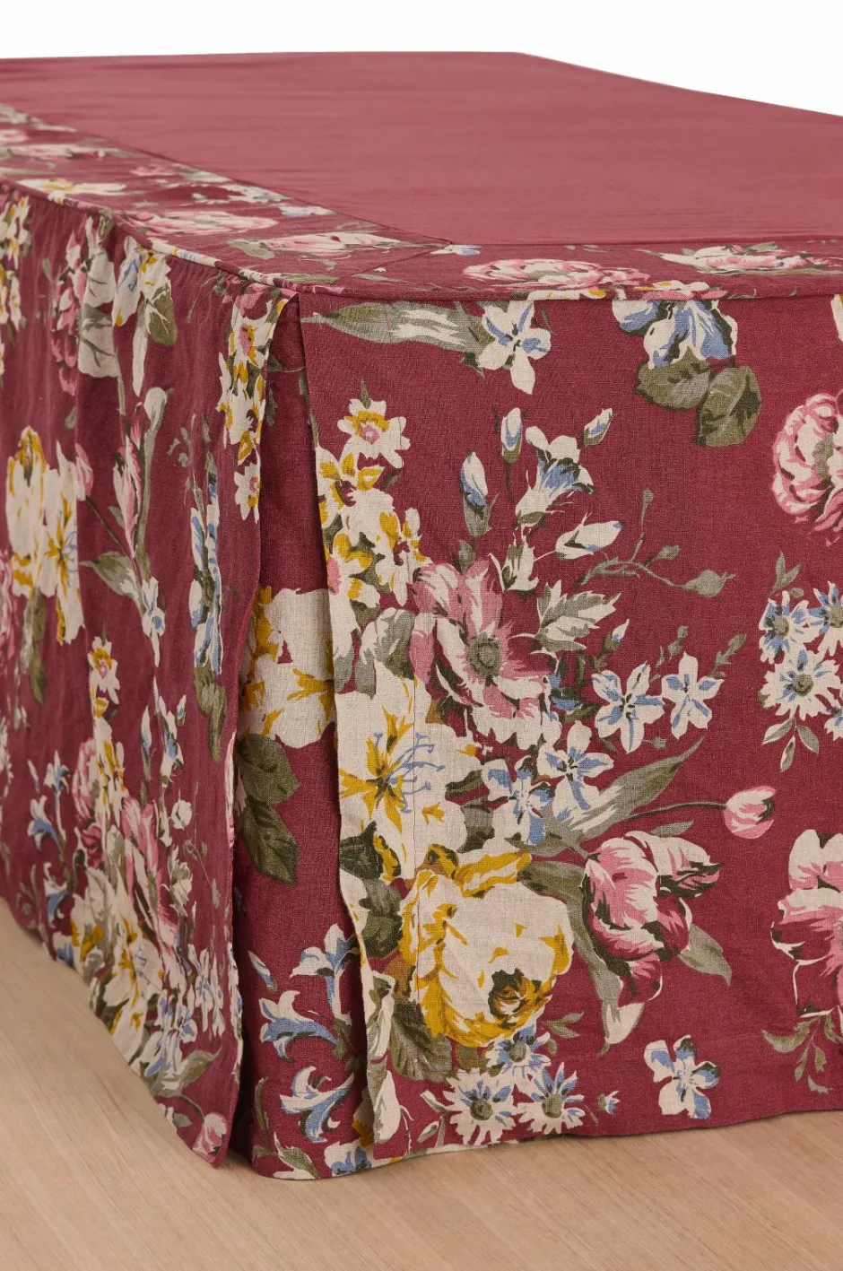 Ellos Home Sengekappe Candice Rose i vasket linned 52 cm^ Sengekapper